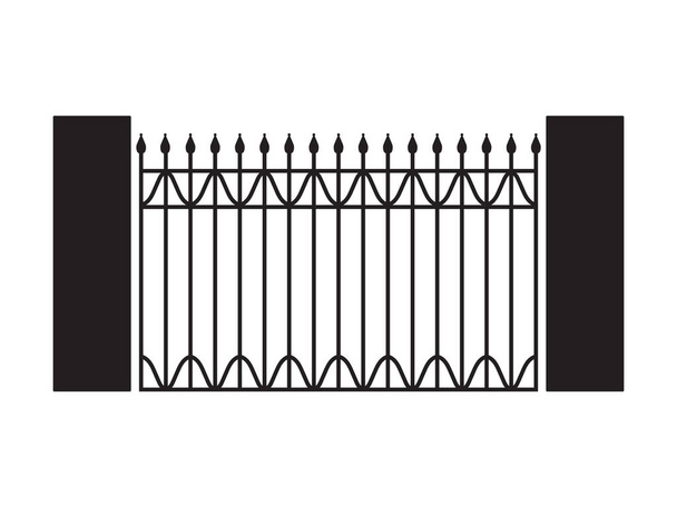 чорні Ворота ковані
 - Вектор, зображення