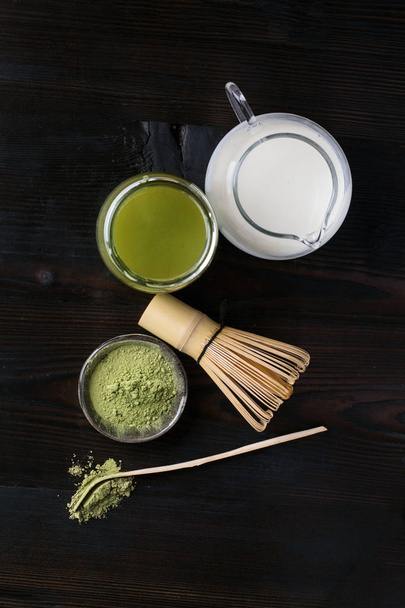 Green matcha tea - Фото, зображення