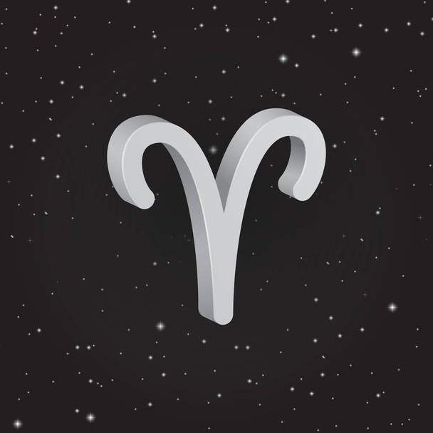 Aries zodiac symbol - Vecteur, image