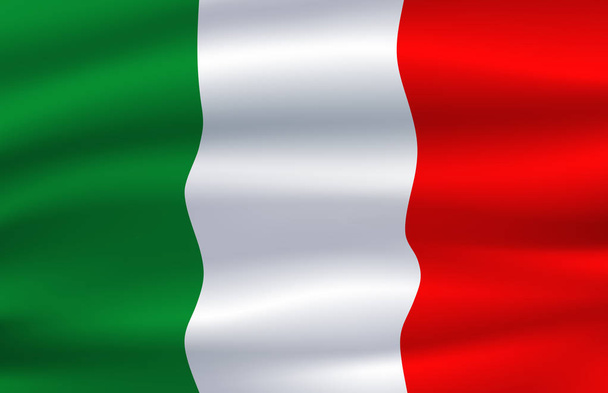 Italian lippu. Vektori Italian kansallinen tunnus
 - Vektori, kuva