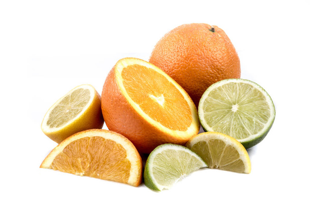 Citrus Fruit isolated on white background - Foto, Imagem