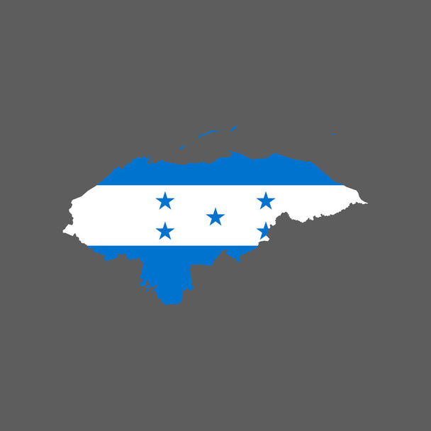 honduras flagge und karte - Vektor, Bild