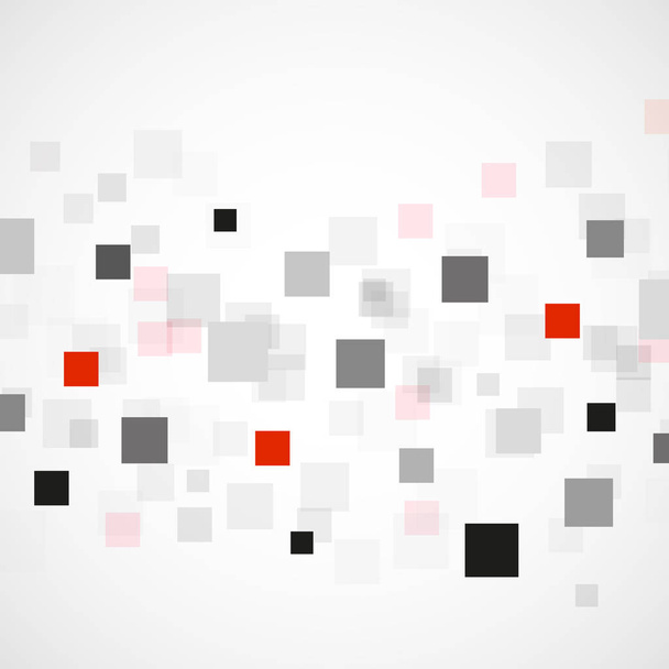 Absztrakt háttér fekete és a piros négyzet. Modern vector design - Vektor, kép