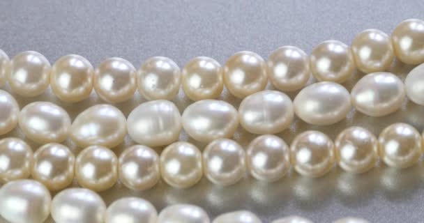 4k pearl necklace jewelry. - Footage, Video