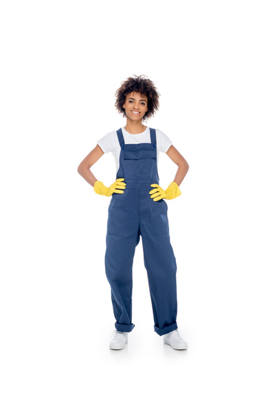 african american female cleaner - Foto, imagen