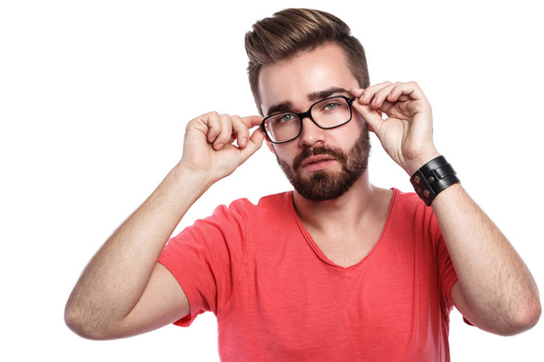 Stylish man in eyeglasses - Photo, image
