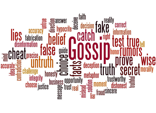 Gossip, conceito de nuvem de palavras 5
 - Foto, Imagem