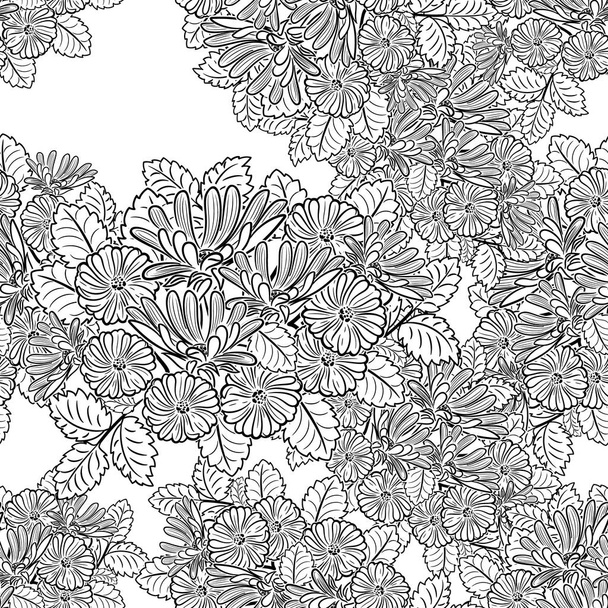 composition of flowers and leaves - Vector, Imagen