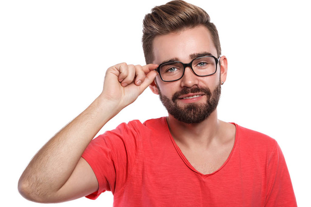 Stylish man in eyeglasses - Foto, afbeelding