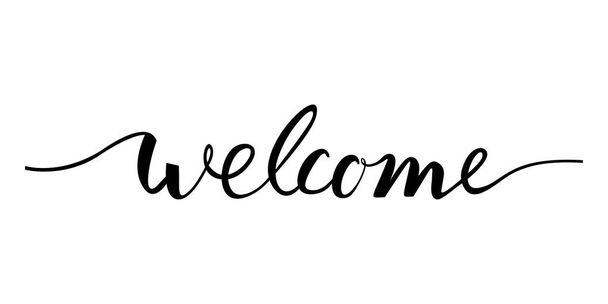welcome lettering text. - Vector, Image