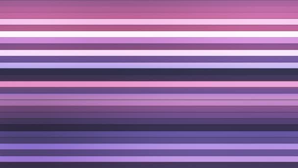 Uitzending fonkelende horizontale Hi-Tech balken, paarse, Abstract, loopbare, 4k - Video
