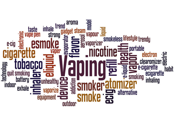 Vaping, word cloud concept 5 - Photo, Image
