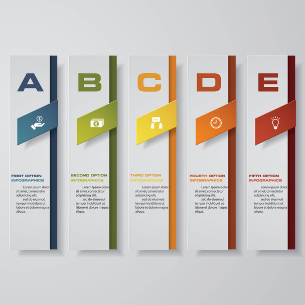 Design clean number banners template/graphic or website layout. - Vector, afbeelding