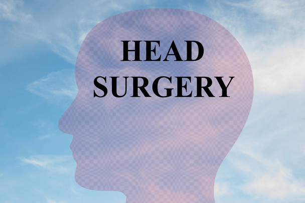Cirurgia de cabeça - conceito médico
 - Foto, Imagem