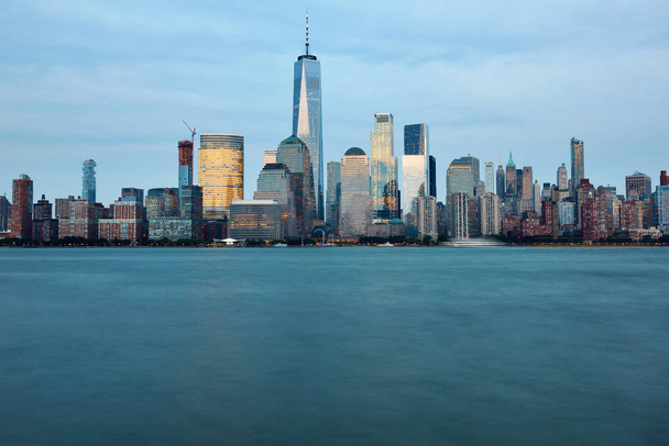 Manhattan Skyline over Hudson river - Фото, зображення