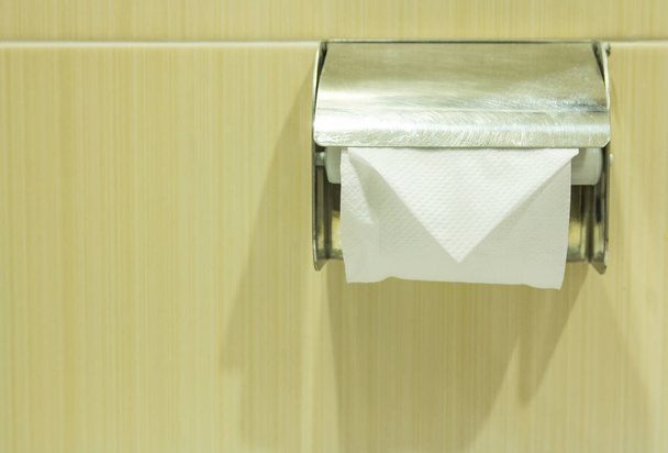 tissue paper or toilet paper on the wall - Photo, Image