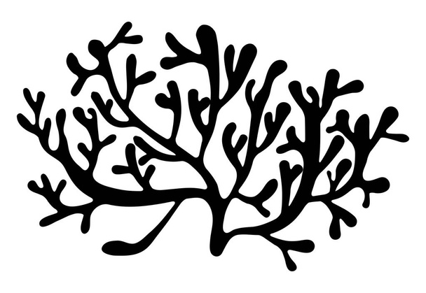 silueta de algas rojas vector icono de diseño. Ilustración hermosa
 - Vector, imagen