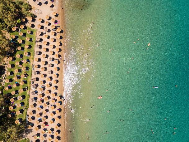 Εναέρια άποψη του Porto Zorro Azzurro beach στη Ζάκυνθο (Ζάντε)  - Φωτογραφία, εικόνα