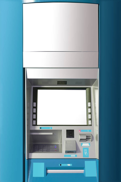 ATM machine with blank space for advertising. - Foto, Imagen