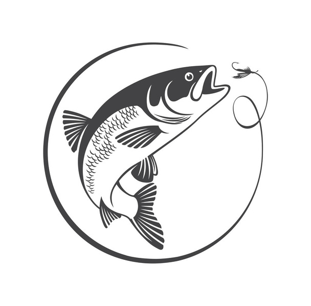 fish chub icon - Vector, Image