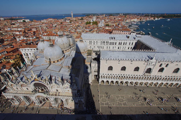 Aerial view of St.Mark's square in Venice - Photo, image