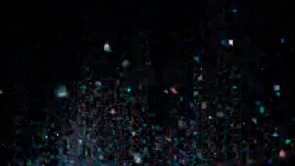 Realista Glitter Explodindo em fundo preto
. - Filmagem, Vídeo