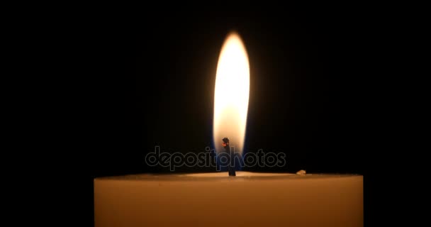 4k burning Candles On A Dark Background,Merry Christmas And Happy New Year. - Footage, Video