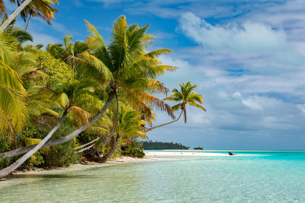Aitutaki Polynesia Cook Island trooppinen paratiisi näkymä
 - Valokuva, kuva