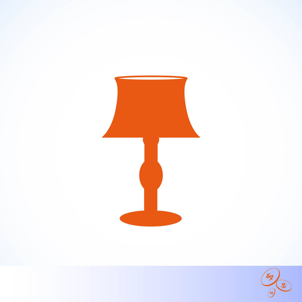 Icono de lámpara de mesa
 - Vector, imagen