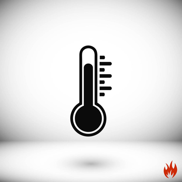 Thermometer-Vektorsymbol - Vektor, Bild