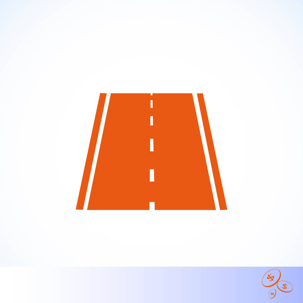 road icon, vector - Вектор,изображение