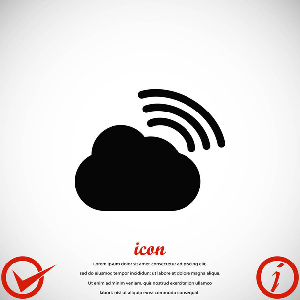 cloud vector icon - Vector, Image