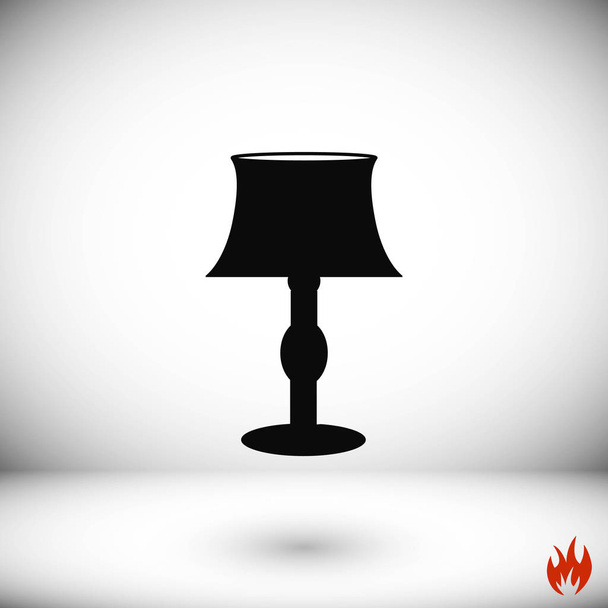 table lamp icon - Vector, Image