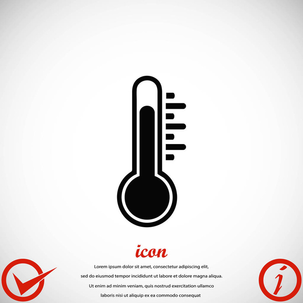 Icône vectorielle du thermomètre - Vecteur, image