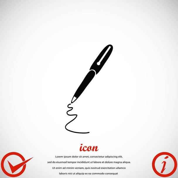 Stift-Symbol-Vektor - Vektor, Bild