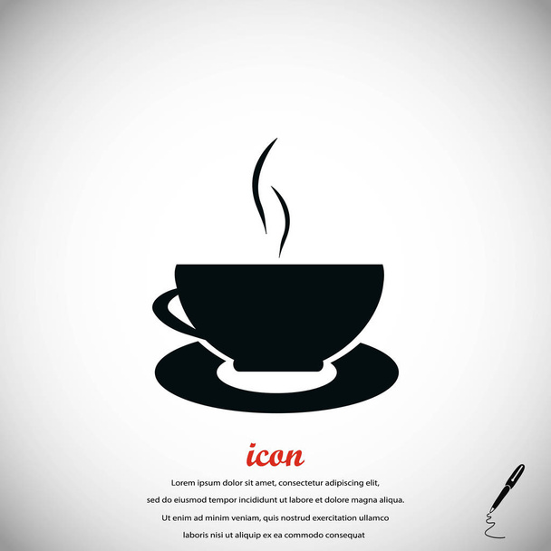 Kaffee-Icon-Vektor - Vektor, Bild