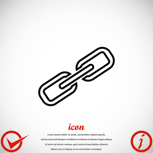 ikona spojení řetězu  - Vektor, obrázek