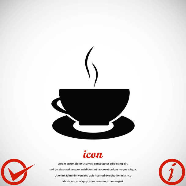 Kávé ikon-vektoros - Vektor, kép