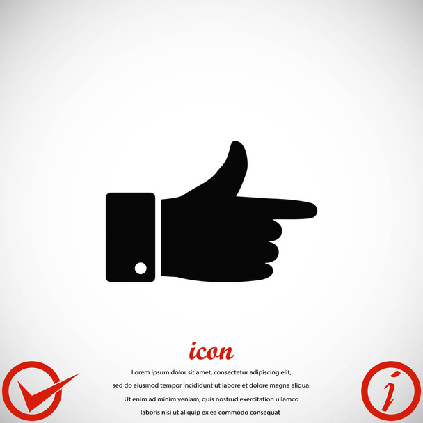  hand icon vector - Vector, Image