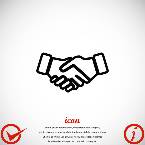 vektorové ikony handshake - Vektor, obrázek