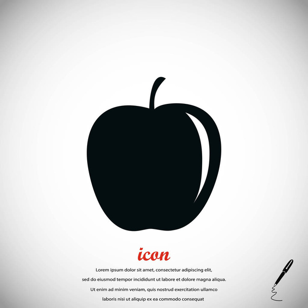 Apple ikon-vektoros - Vektor, kép