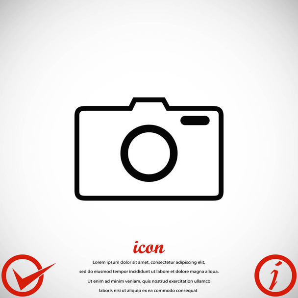 Ikona wektora kamery fotograficznej - Wektor, obraz