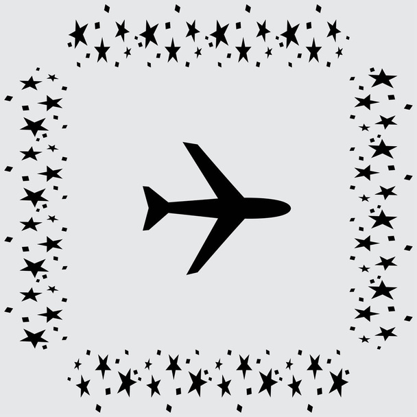 Illustration d'icône d'avion
  - Vecteur, image