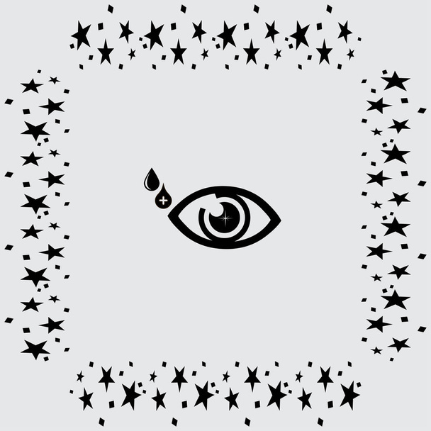  ojo icono símbolo
 - Vector, imagen