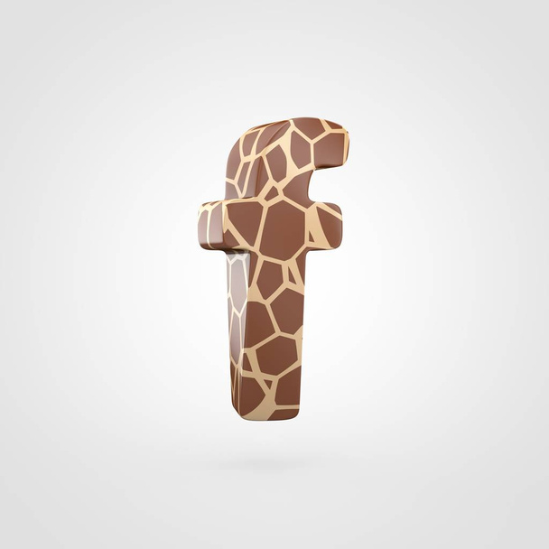 girafe minuscule conception de la lettre F
 - Photo, image