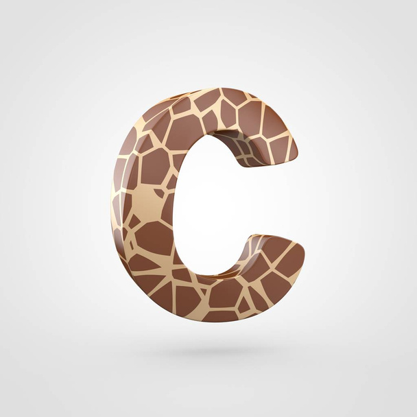 C harfi büyük harf zürafa tasarımı - Fotoğraf, Görsel