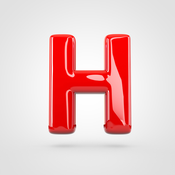 uppercase red letter H - Φωτογραφία, εικόνα
