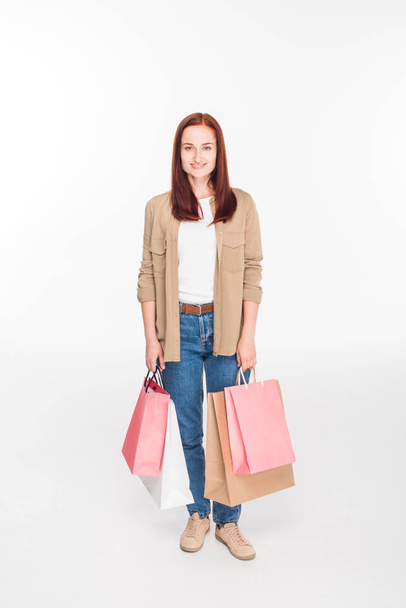 woman with shopping bags - Foto, afbeelding