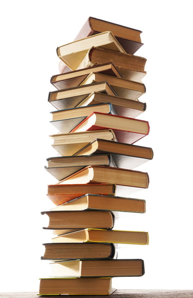 High books stack - Фото, изображение