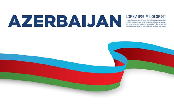 Yaratıcı illüstrasyon, şerit, başlık sayfası veya poster için Bağımsızlık günü, Azerbaycan, Bakü. - Vektör, Görsel